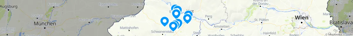 Kartenansicht für Apotheken-Notdienste in der Nähe von Stroheim (Eferding, Oberösterreich)